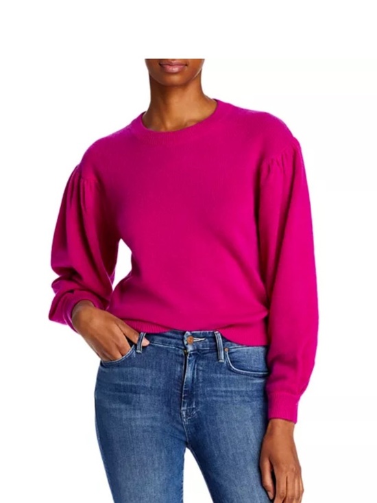 Aqua Sweaters - Aqua Cashmere Balloon Sleeve Sweater